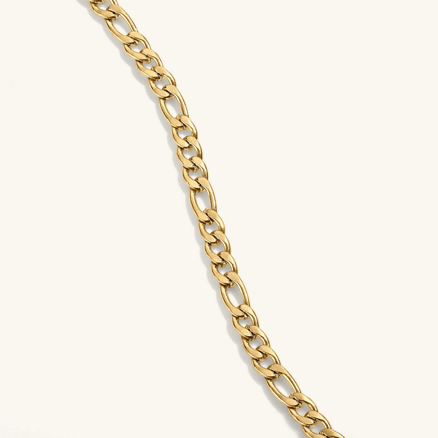 Poet Choker Necklace (Gold) with Chain Closeup