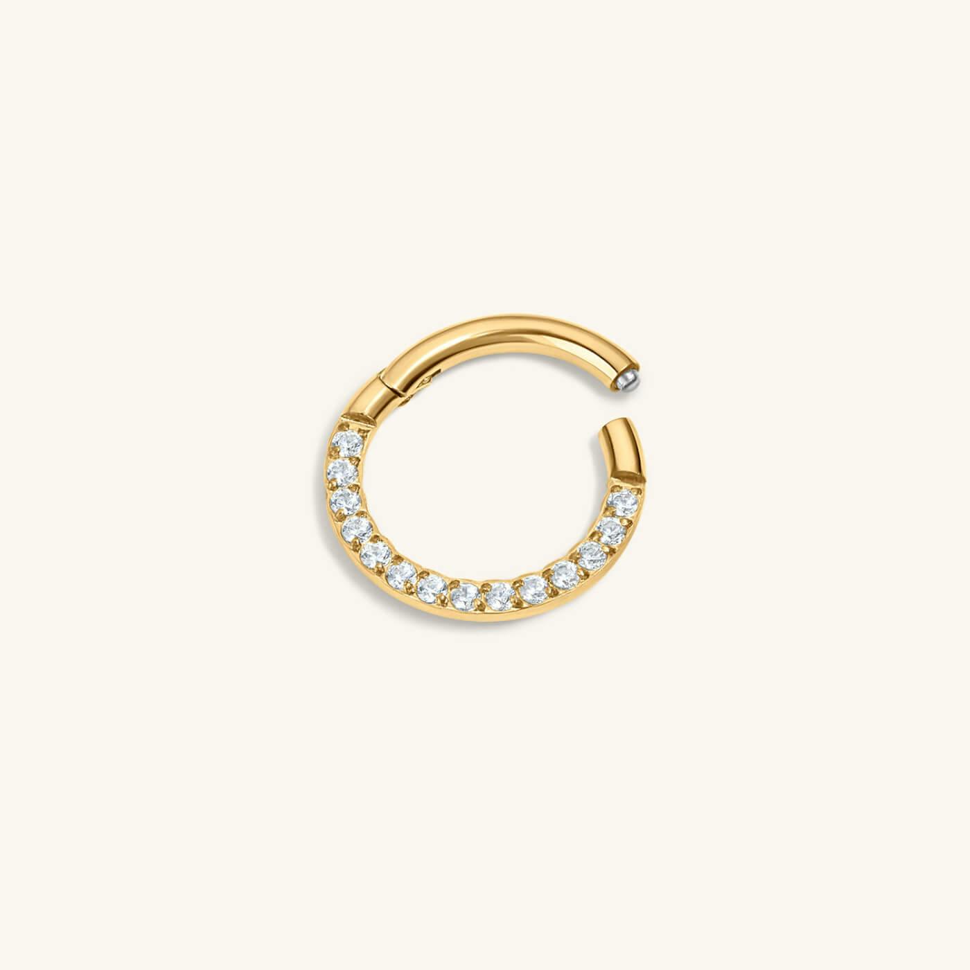 Cosmic Cartilage Hoop (Titanium - Gold)