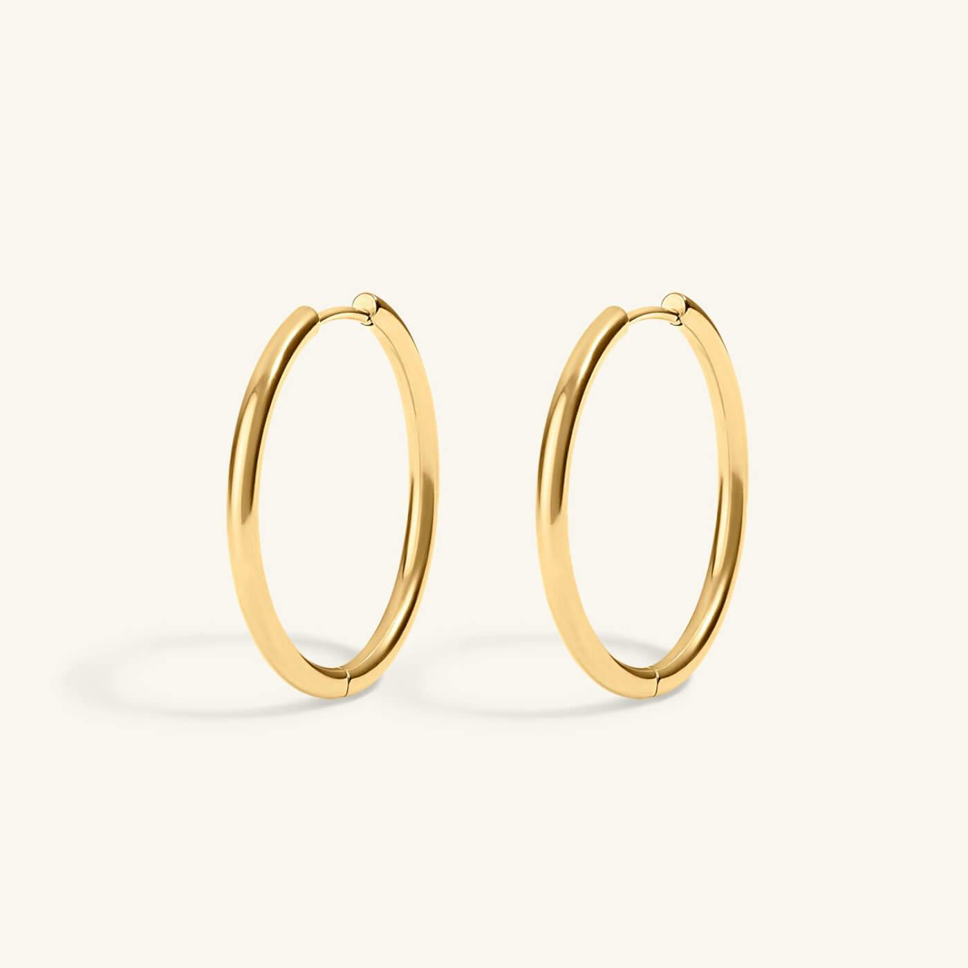 Classic 1" Hoops (Gold)