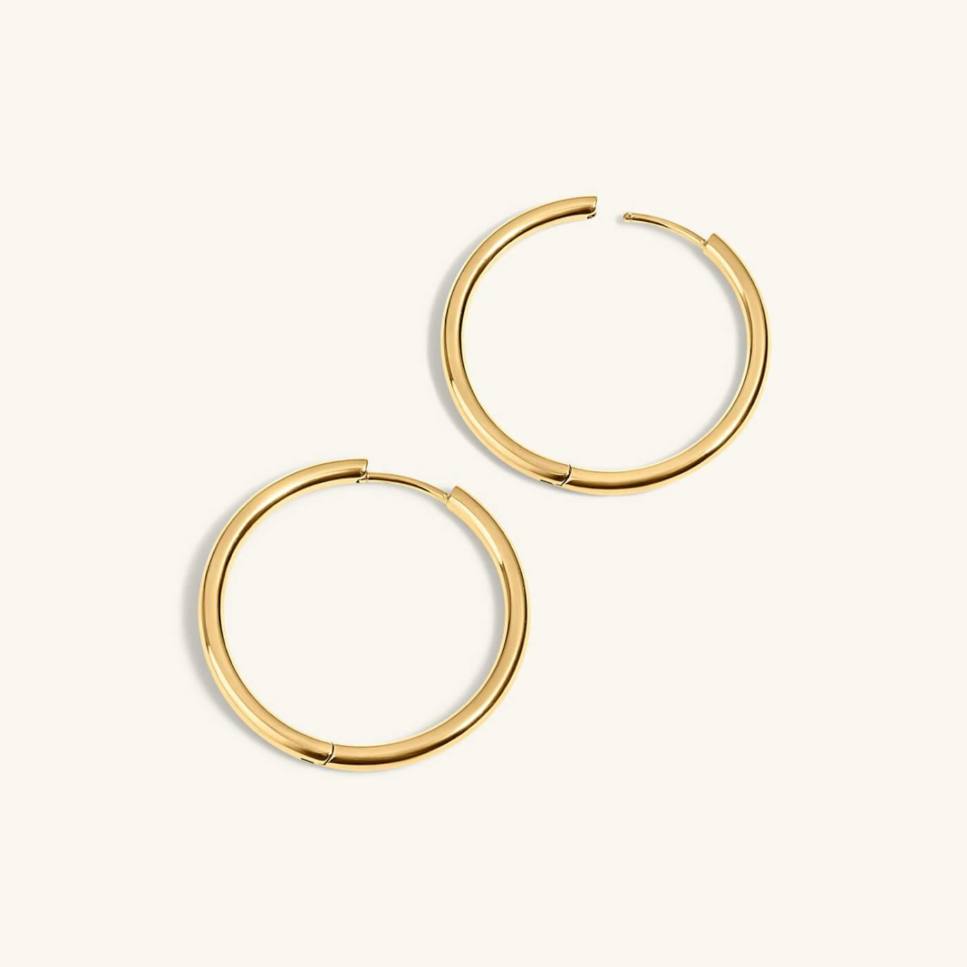 Classic 1" Hoops (Gold)