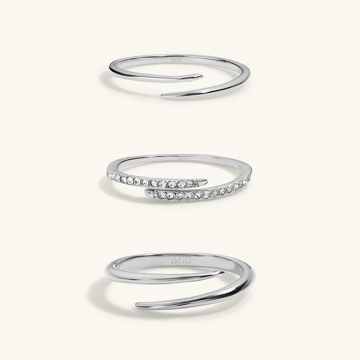 Infinite Stacking Ring Trio (Silver)