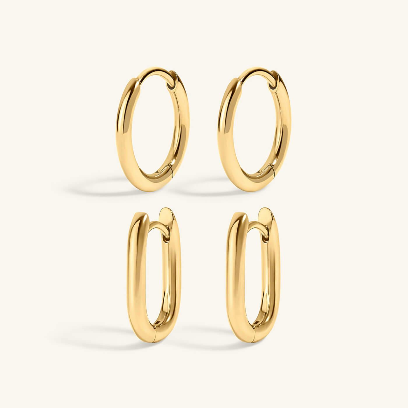 Minimalist Hoop Duo (gold)