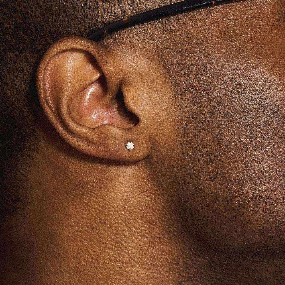 Opal Nap Earring in Gold on model