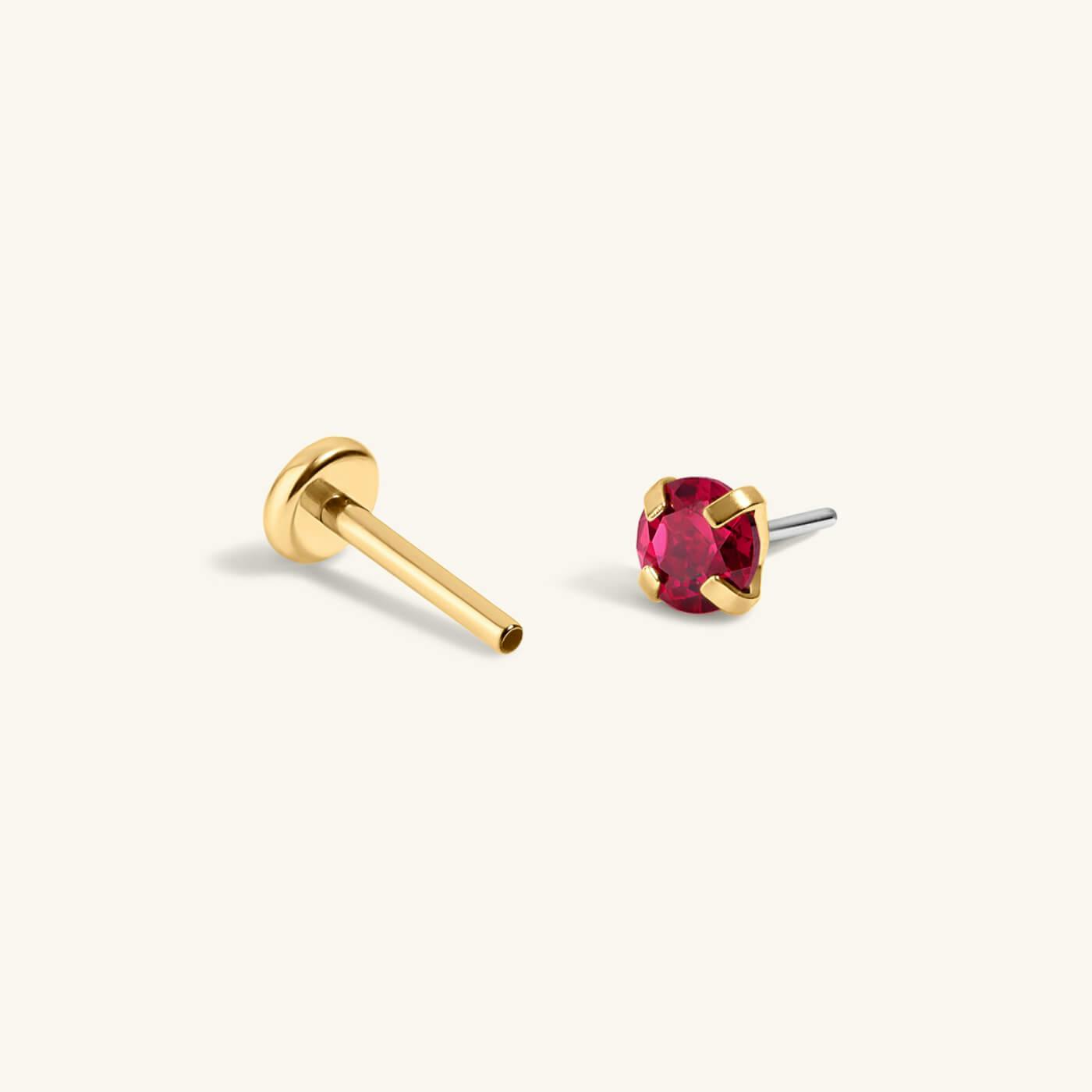 Ruby Nap Earrings (Gold)