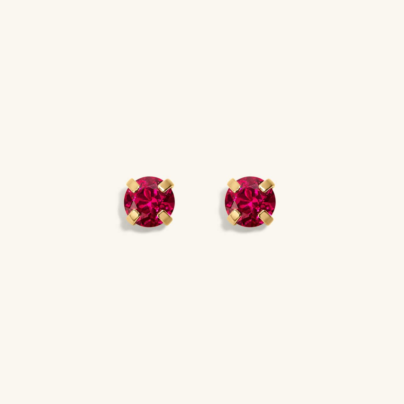 Ruby Nap Earrings (Gold)