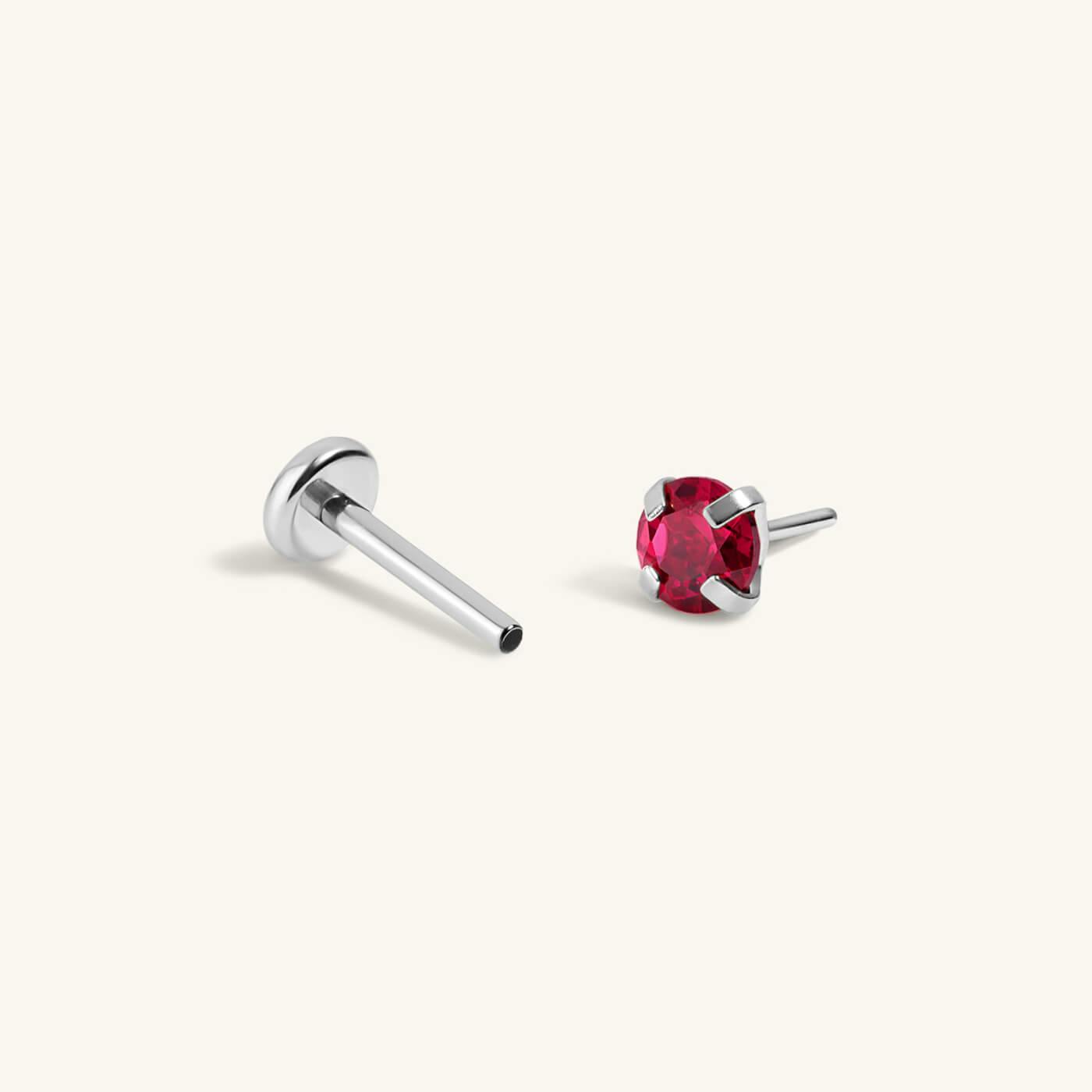 Ruby Nap Earrings (Silver)