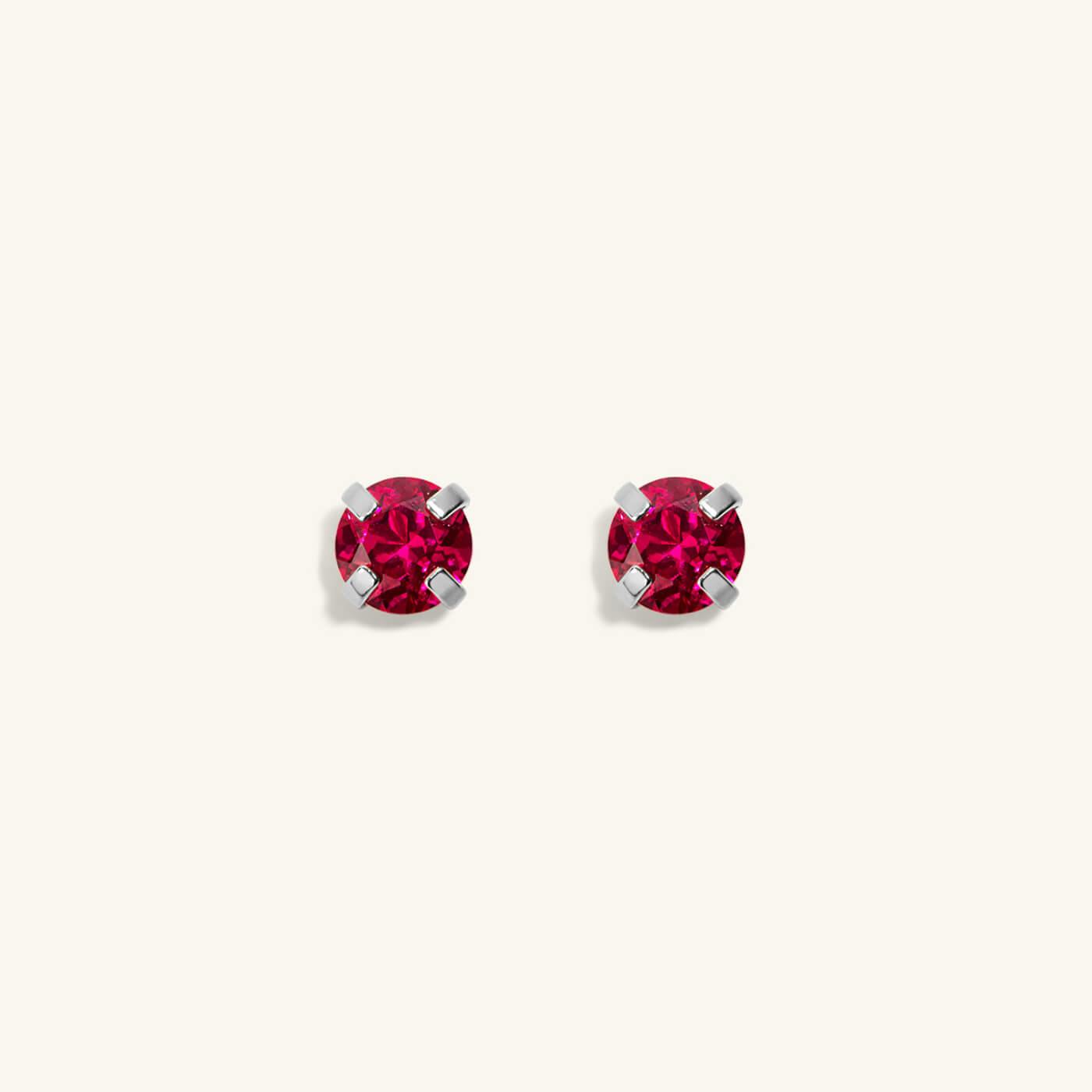 Ruby Nap Earrings (Silver)