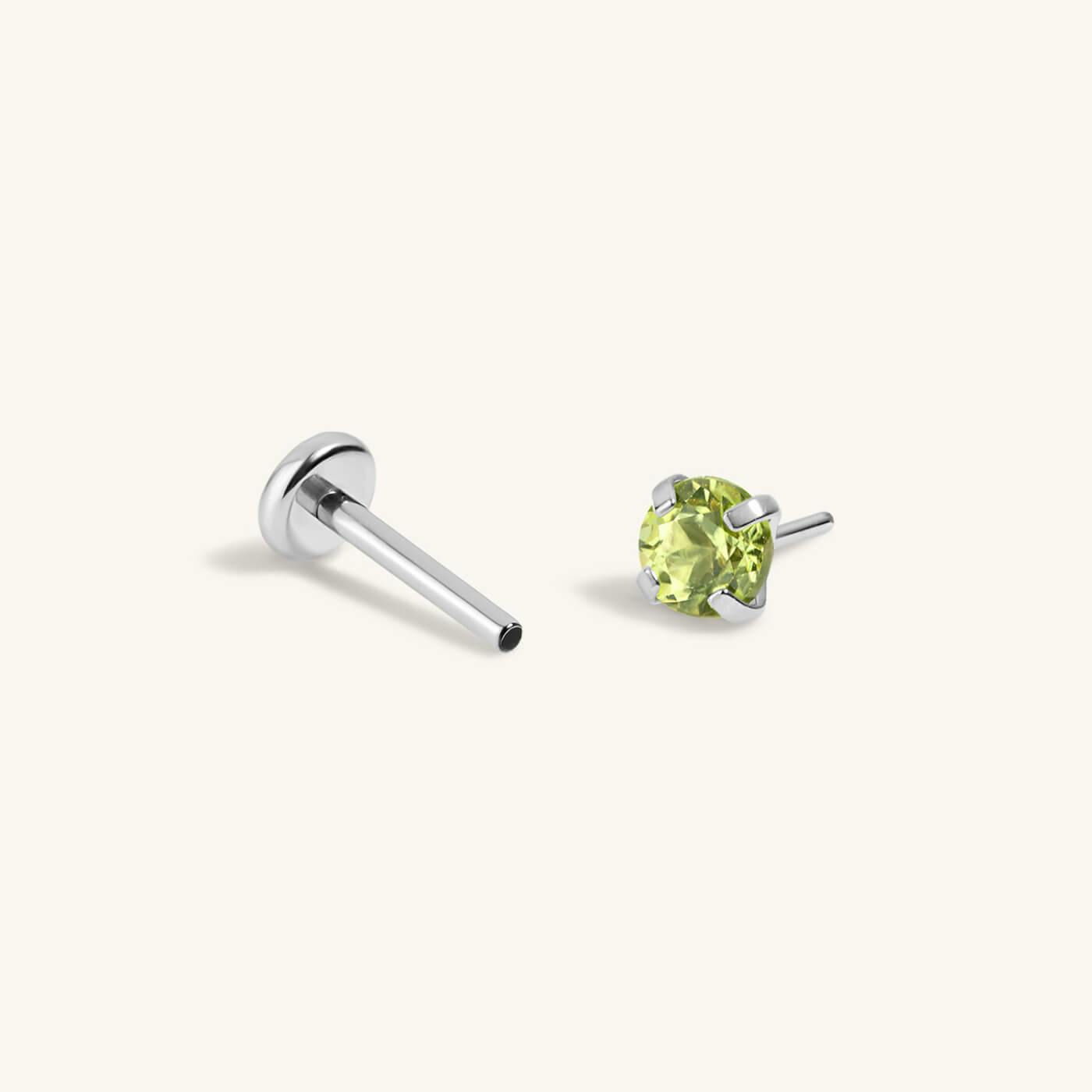 Peridot Nap Earrings (Silver)