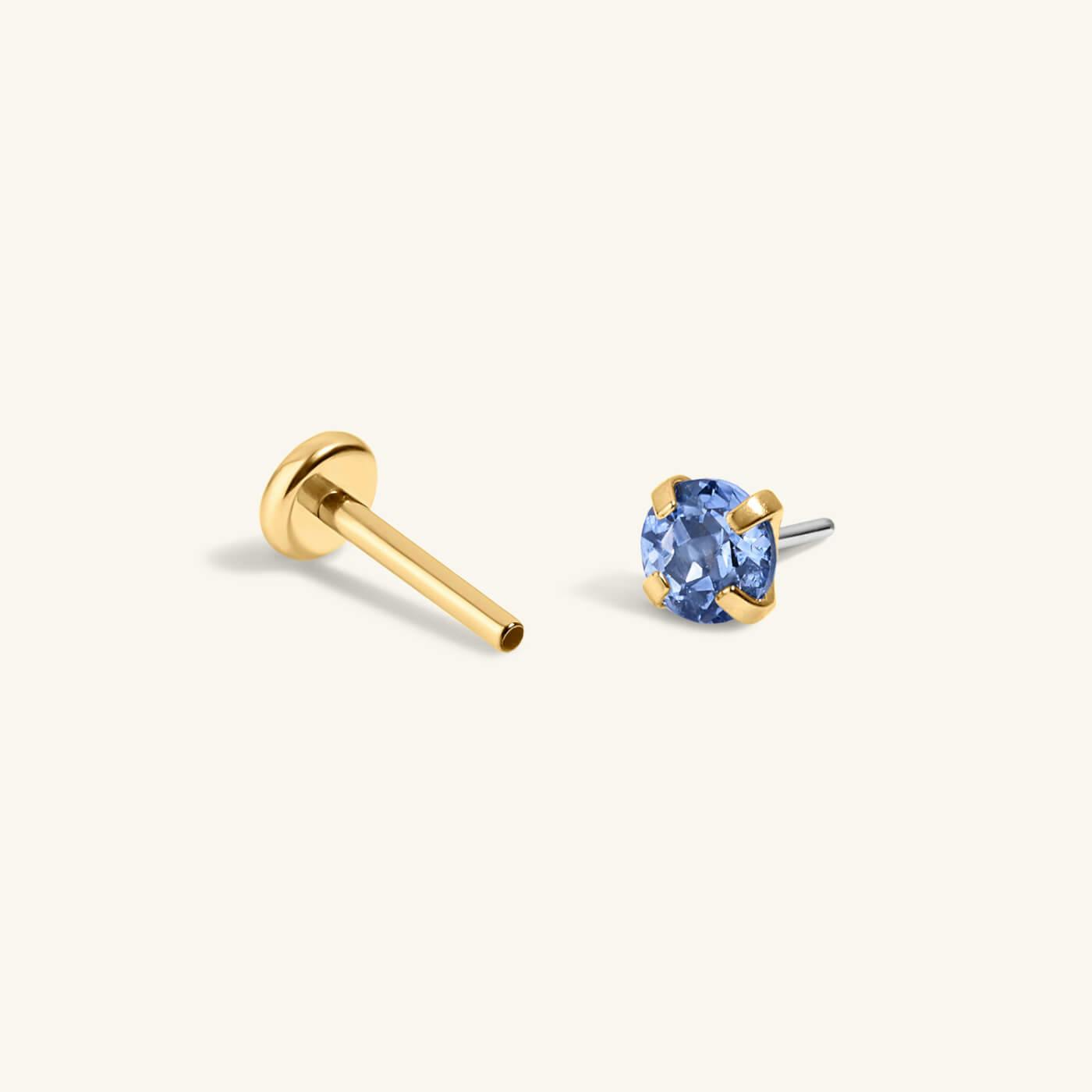 Sapphire Nap Earrings (Gold)