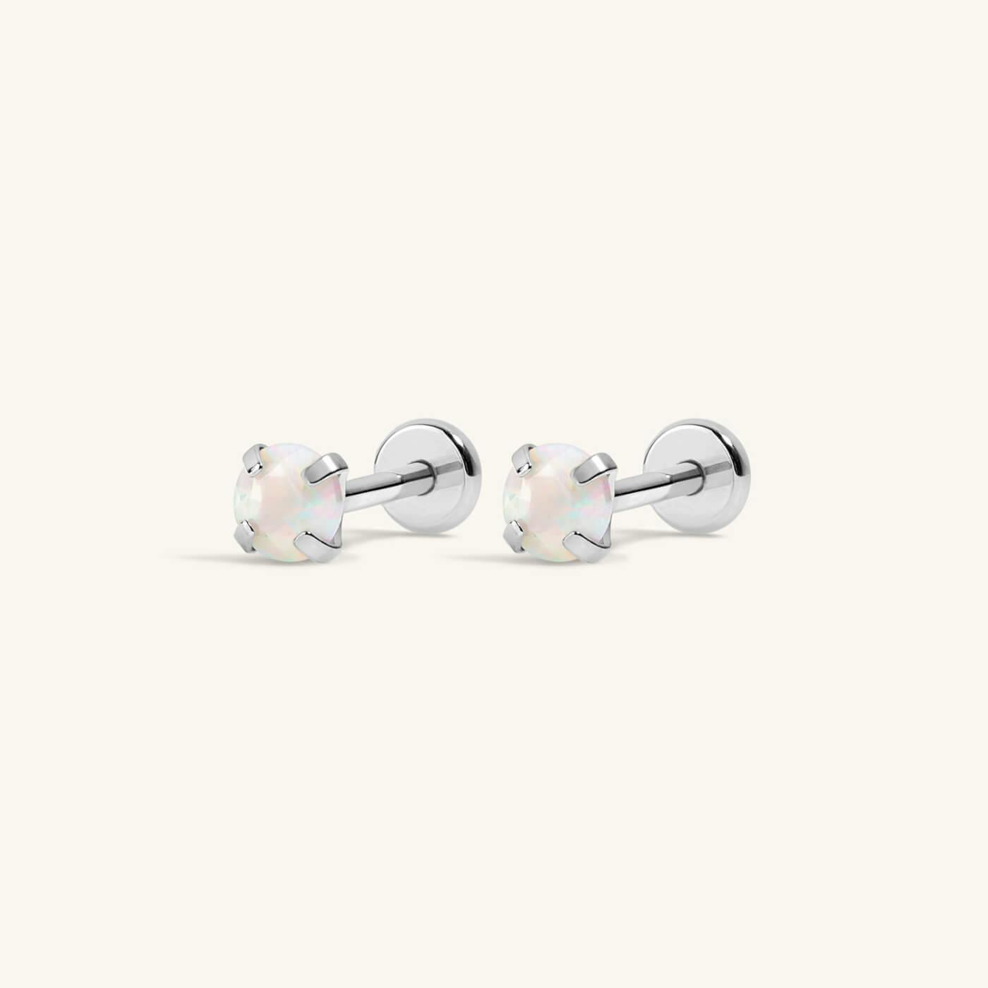 Opal Nap Earrings (Silver)