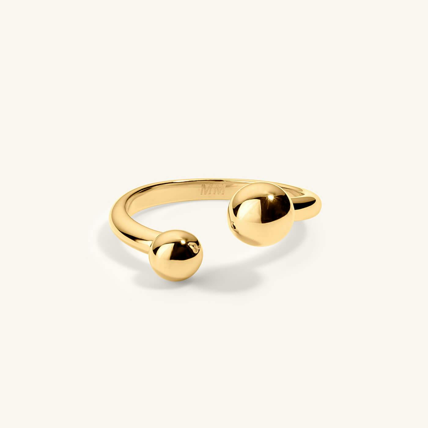 Orbital Stacking Ring in Gold