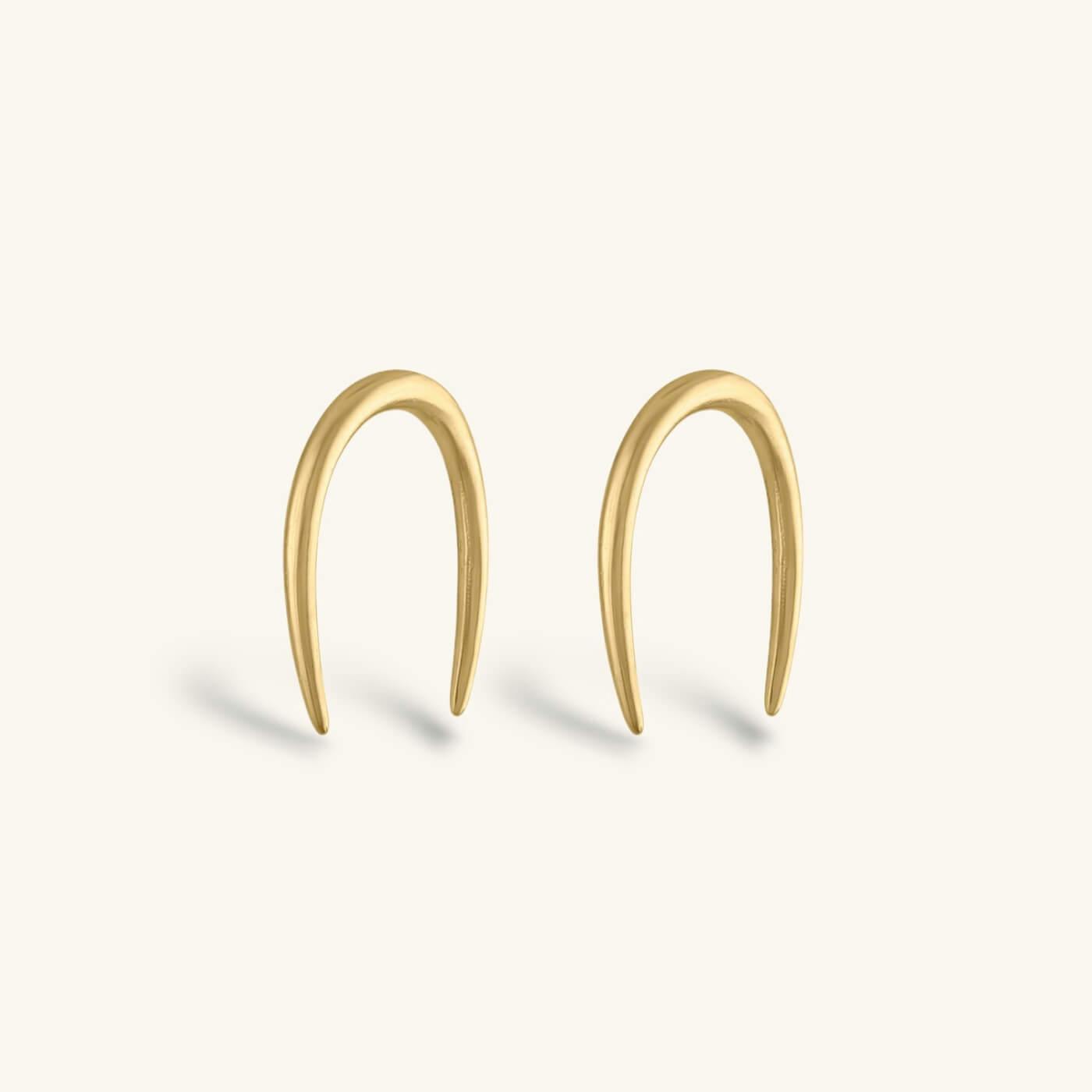 Whisper Open Hoops in 14K Gold