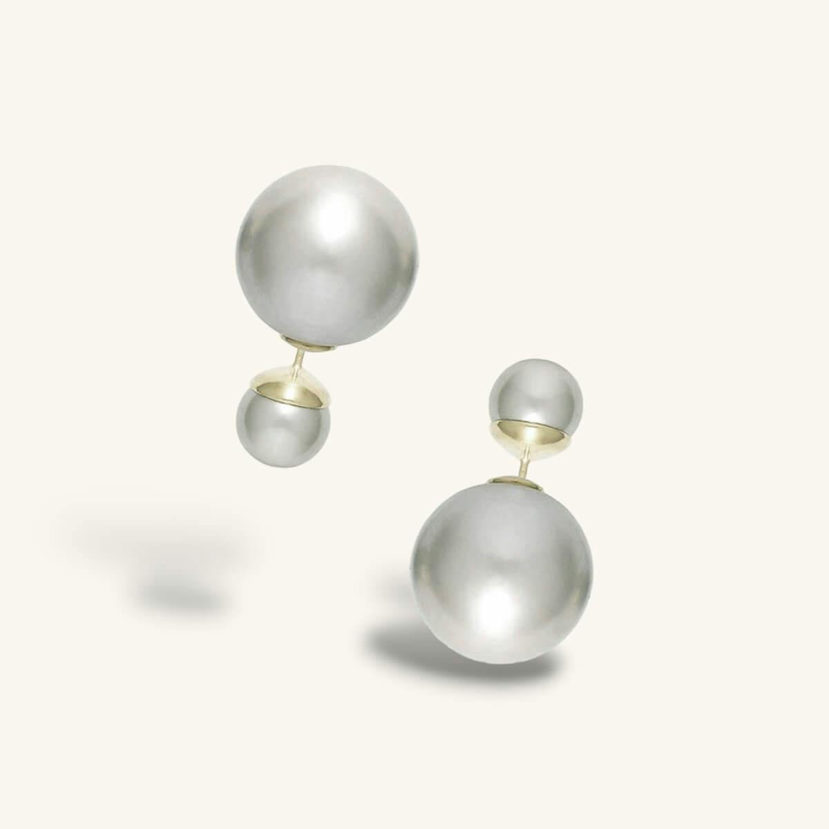 Equilibrium Reversible Pearl Earrings