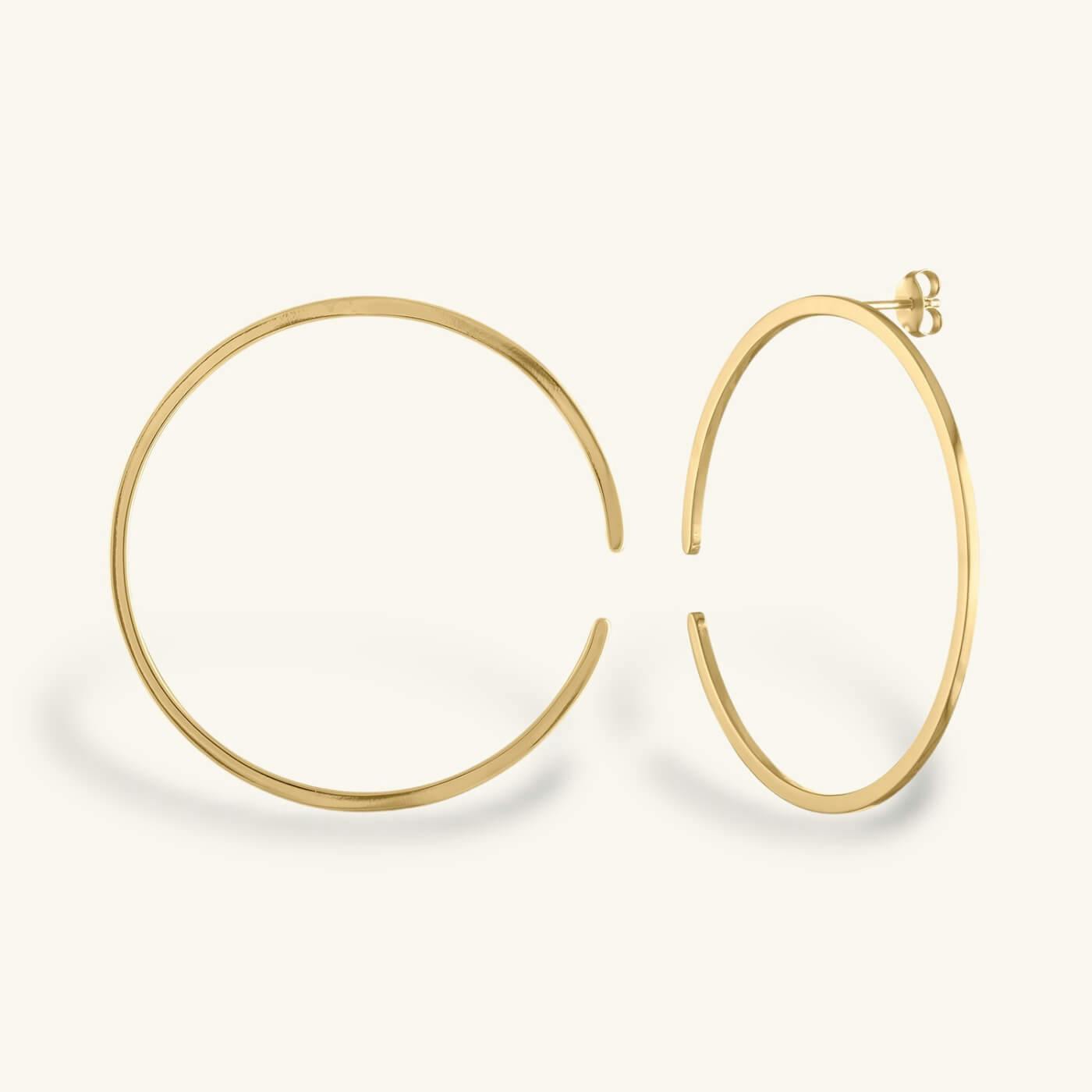 Large Illusion Hoops (Gold)