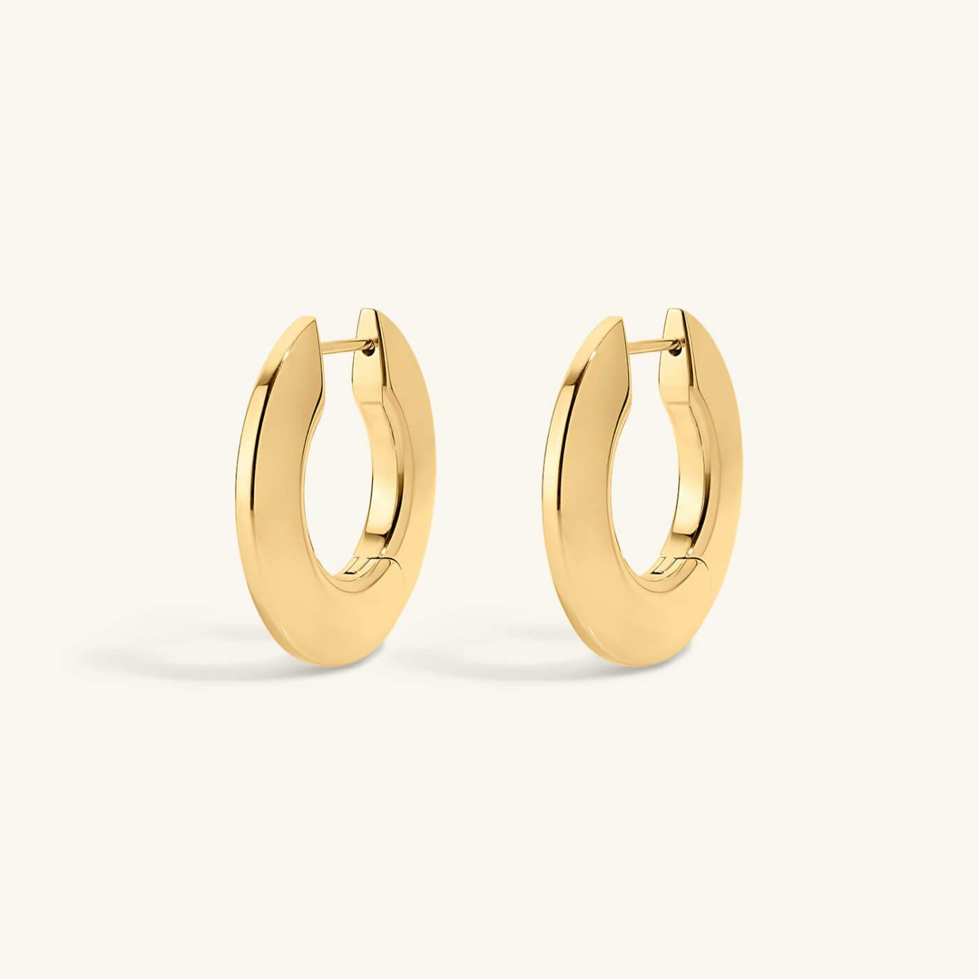 Disc Hoops - Gold