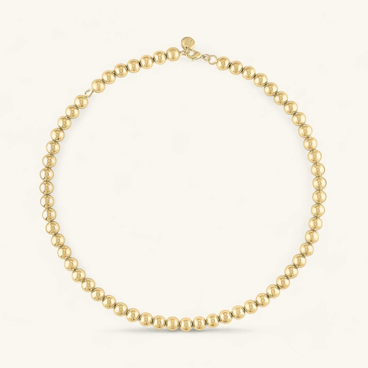 Industrial Pearl Necklace (Gold)