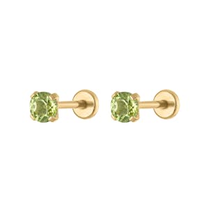 Peridot Nap Earrings in Gold