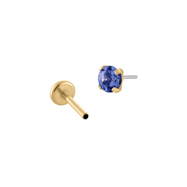 Sapphire Nap Earrings in Gold
