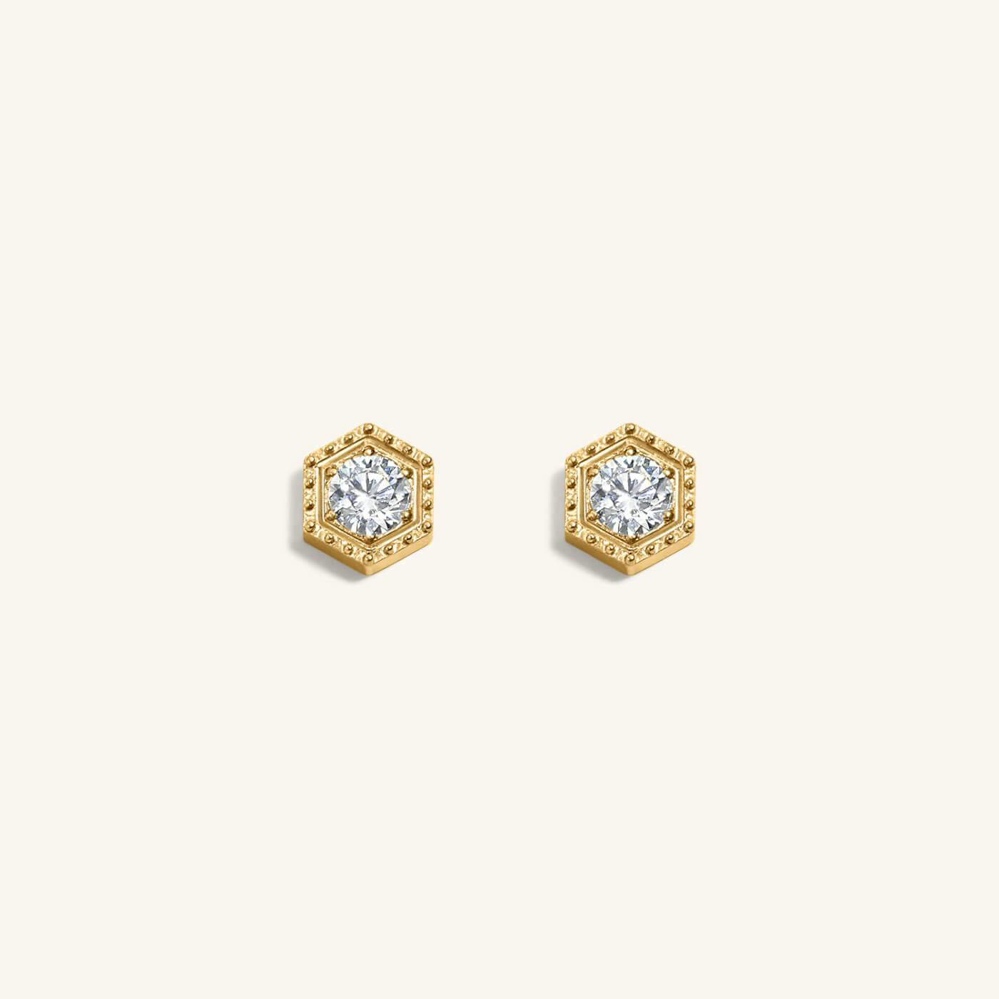 Deco Nap Earrings in Titanium (Gold)