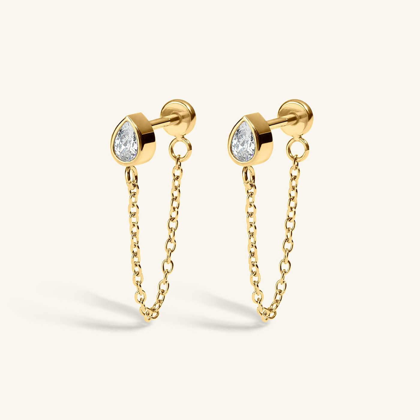 Colette Nap Earrings (Titanium - Gold)