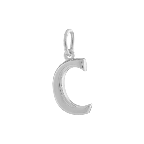 "C" Charm in Sterling Silver