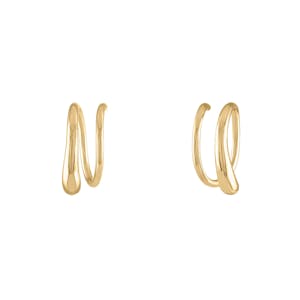 Classic Twirl Earrings in Titanium (Gold)