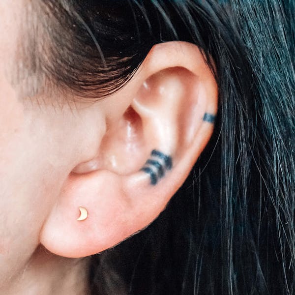 Cartilage and Flat Back Earrings, Maison Miru