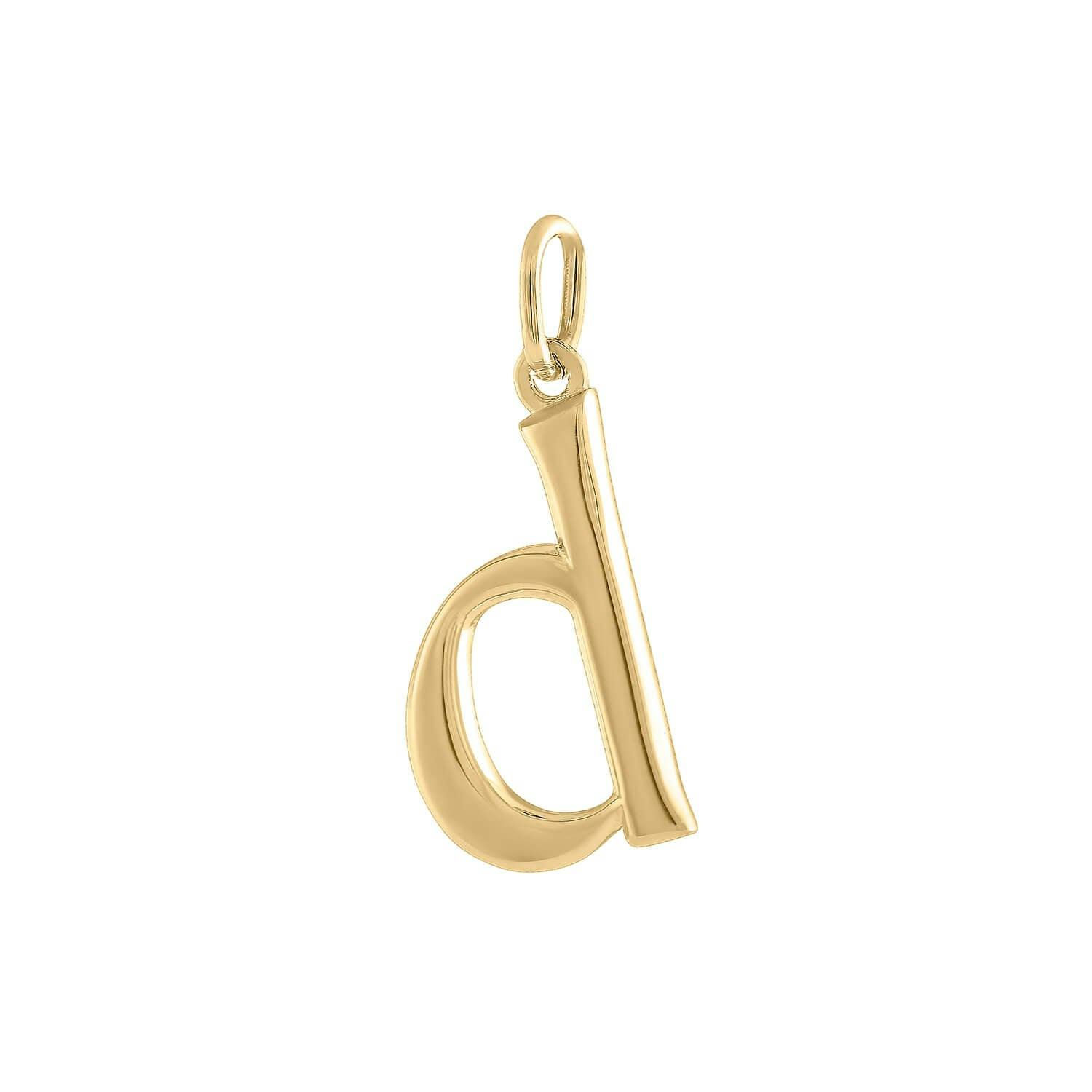 Initial Charm "D" in Gold Vermeil