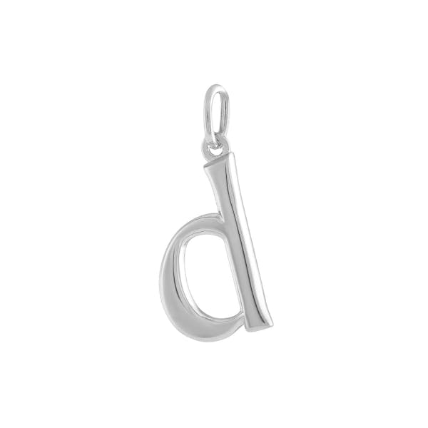 "D" Charm in Sterling Silver
