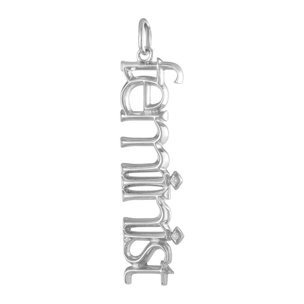 Feminist Charm in Sterling Silver