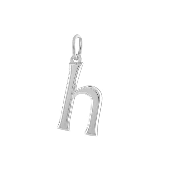 "E" Charm in Sterling Silver