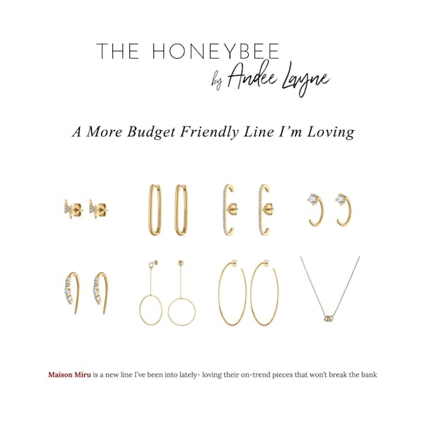 Halo Oval Hoop Earrings as seen on The Honeybee by Andee Layne