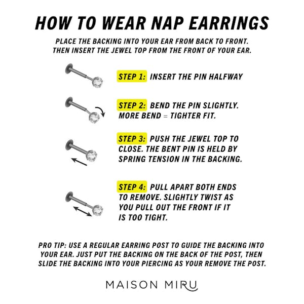 How to Wear the Bolt Nap Earrings