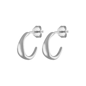 Luna Hoop Earrings in Sterling Silver
