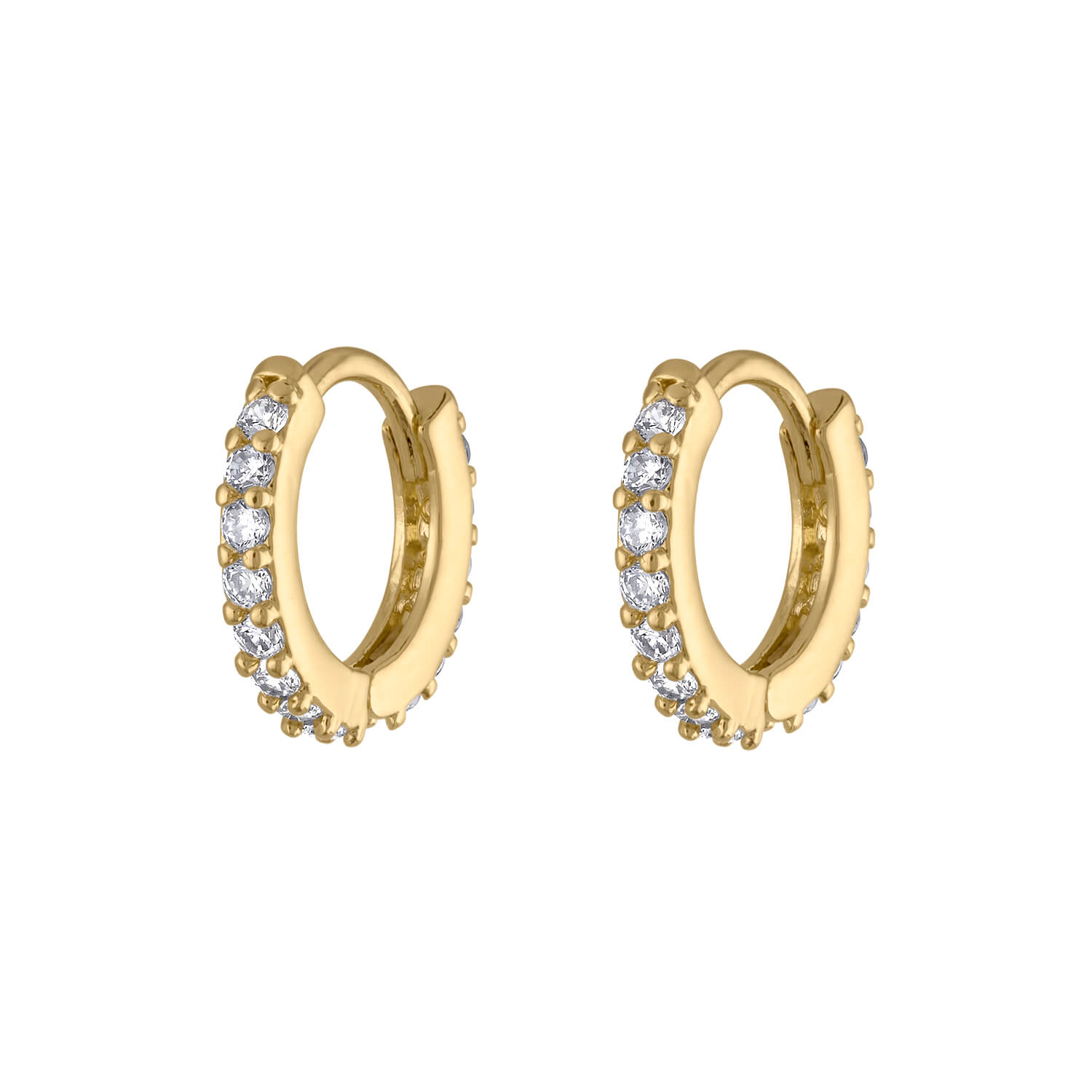 MAREI Aura Brilliant White Diamond Hoop Earrings In 18K Rose Gold – MAREI  New York