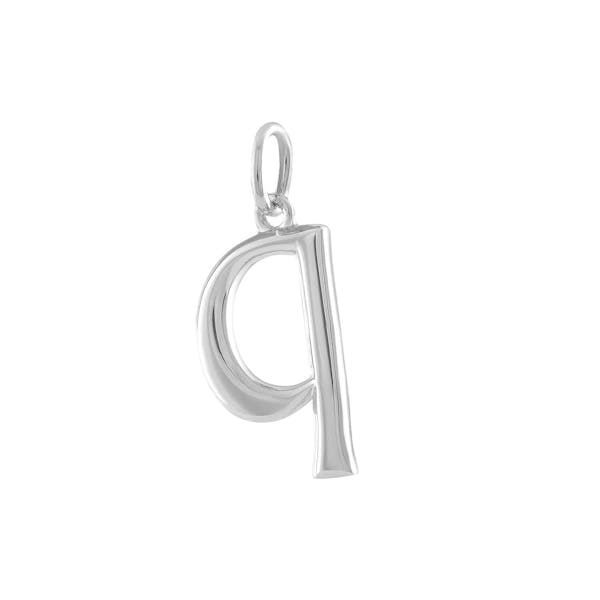 "Q" Charm in Sterling Silver