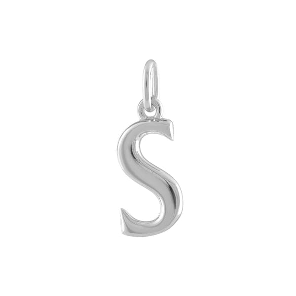 "S" Charm in Sterling Silver