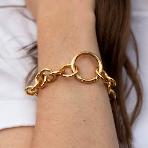 Bubble Bracelet in Gold on model