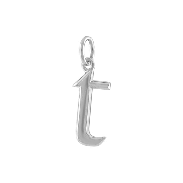 "T" Charm in Sterling Silver
