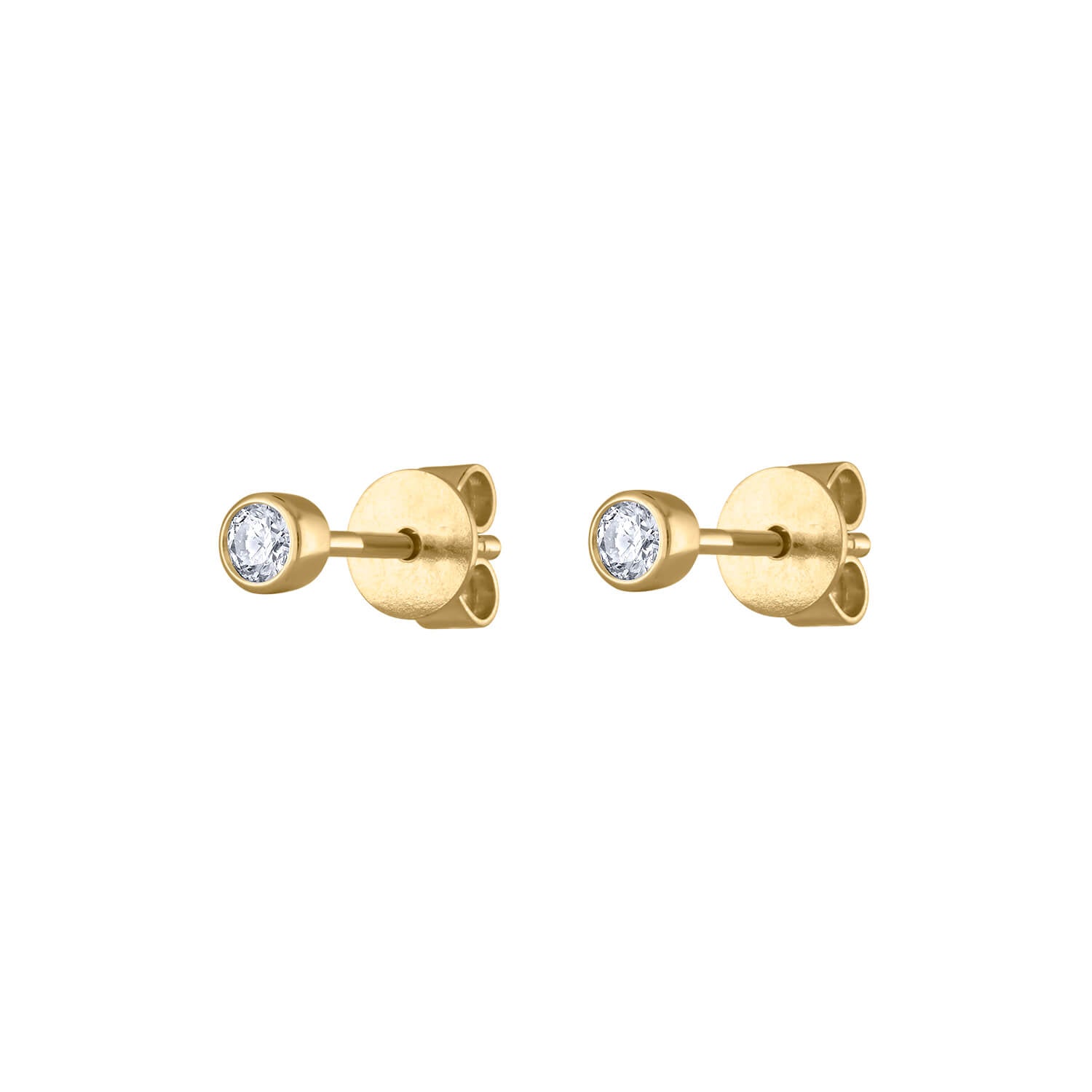 Tiny diamond stud earrings deals white gold