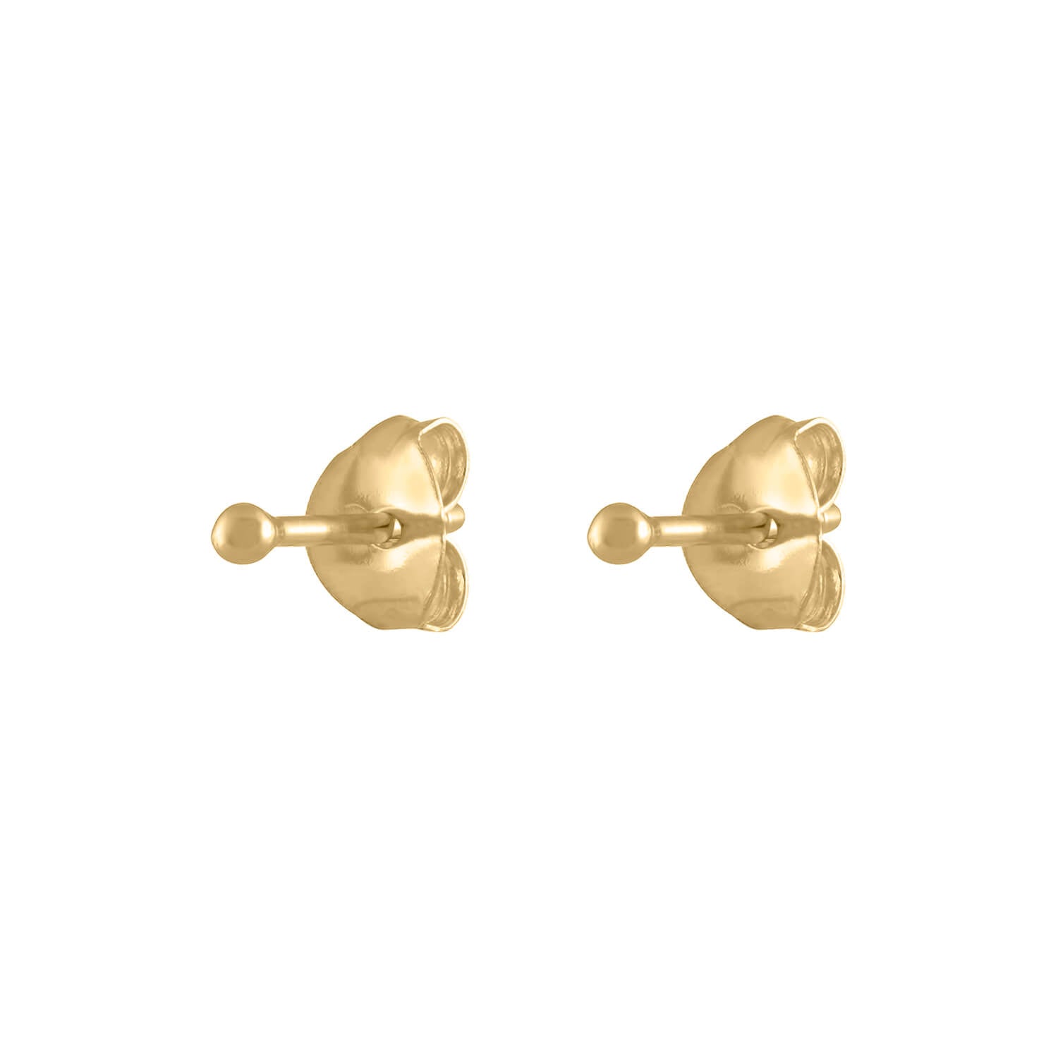 Rose Flower Earrings in Gold | Helen Ficalora