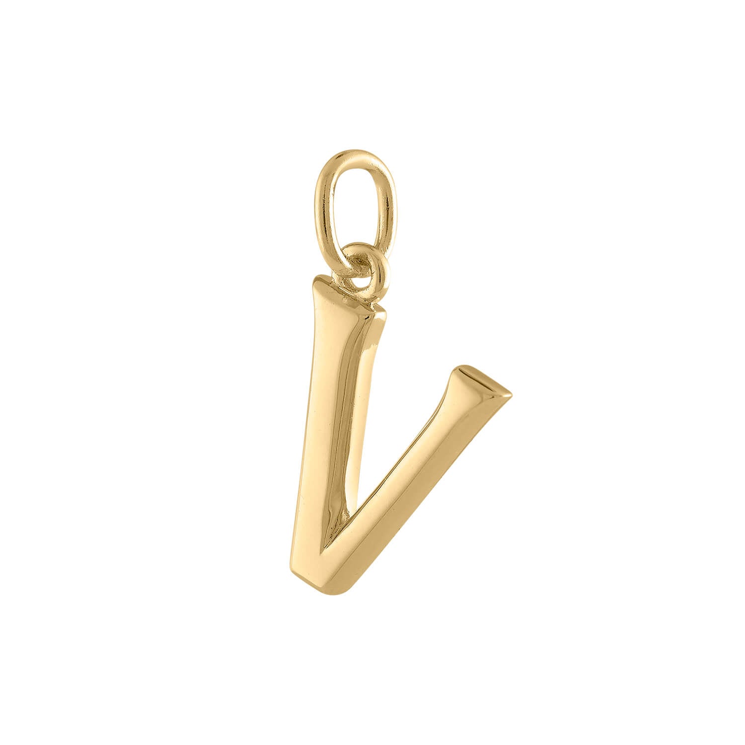 Initial Charm in Gold Vermeil