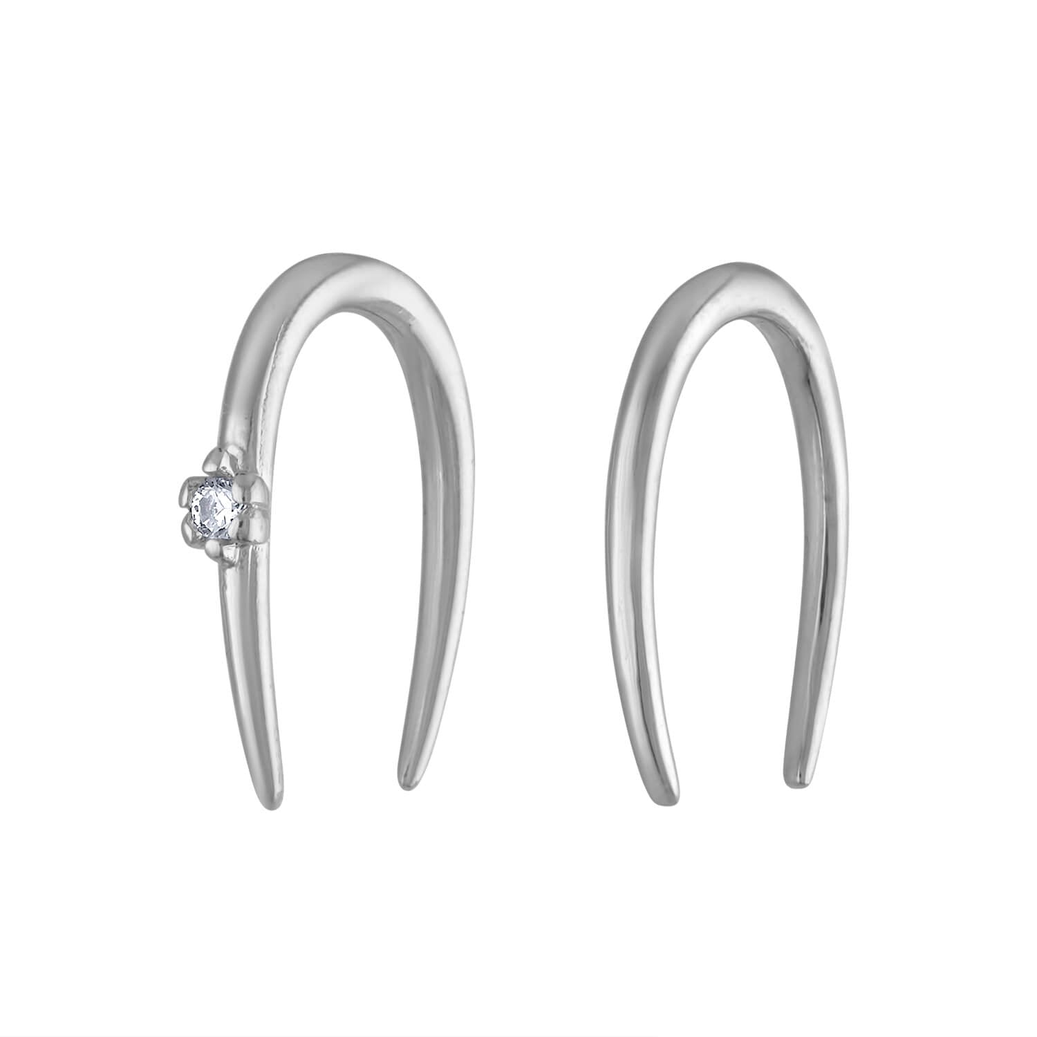 North Star Hoop Earrings, Sterling Silver Hoop Earrings, CZ Star Earrings, Silver  Hoops, North Star Jewelry, Dainty Earrings - Etsy | Sterling silver hoop  earrings, Star jewelry, Silver hoop earrings
