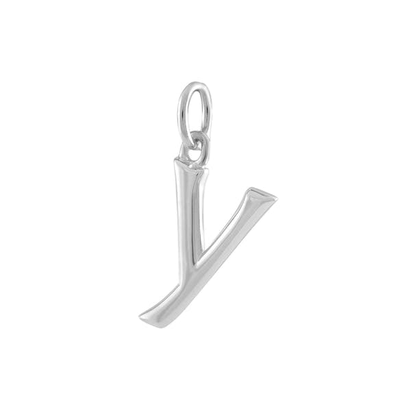 "Y" Charm in Sterling Silver