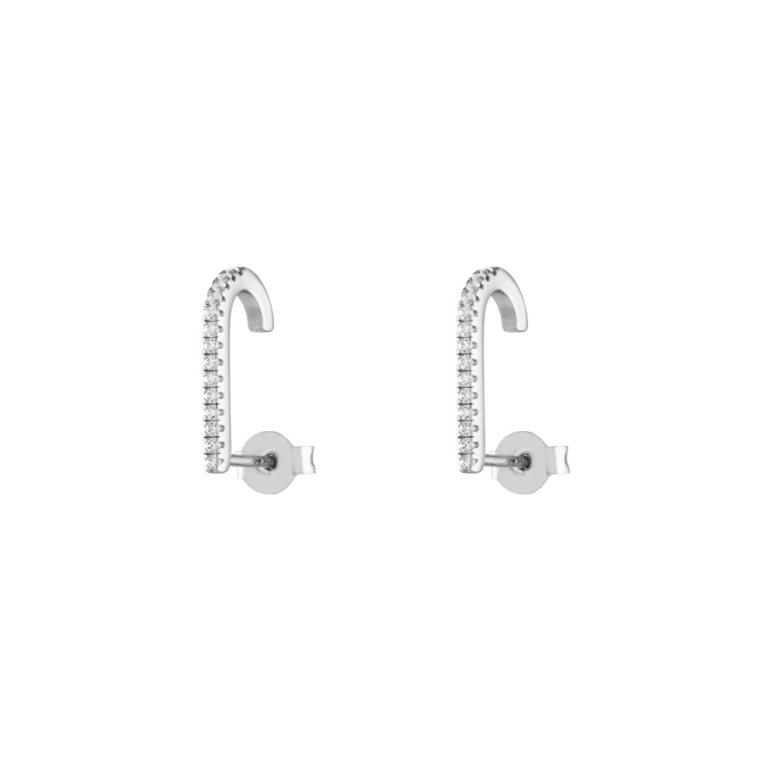 Celestial Hook Earrings in Sterling Silver