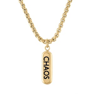 Chaos and Order Necklace in Gold