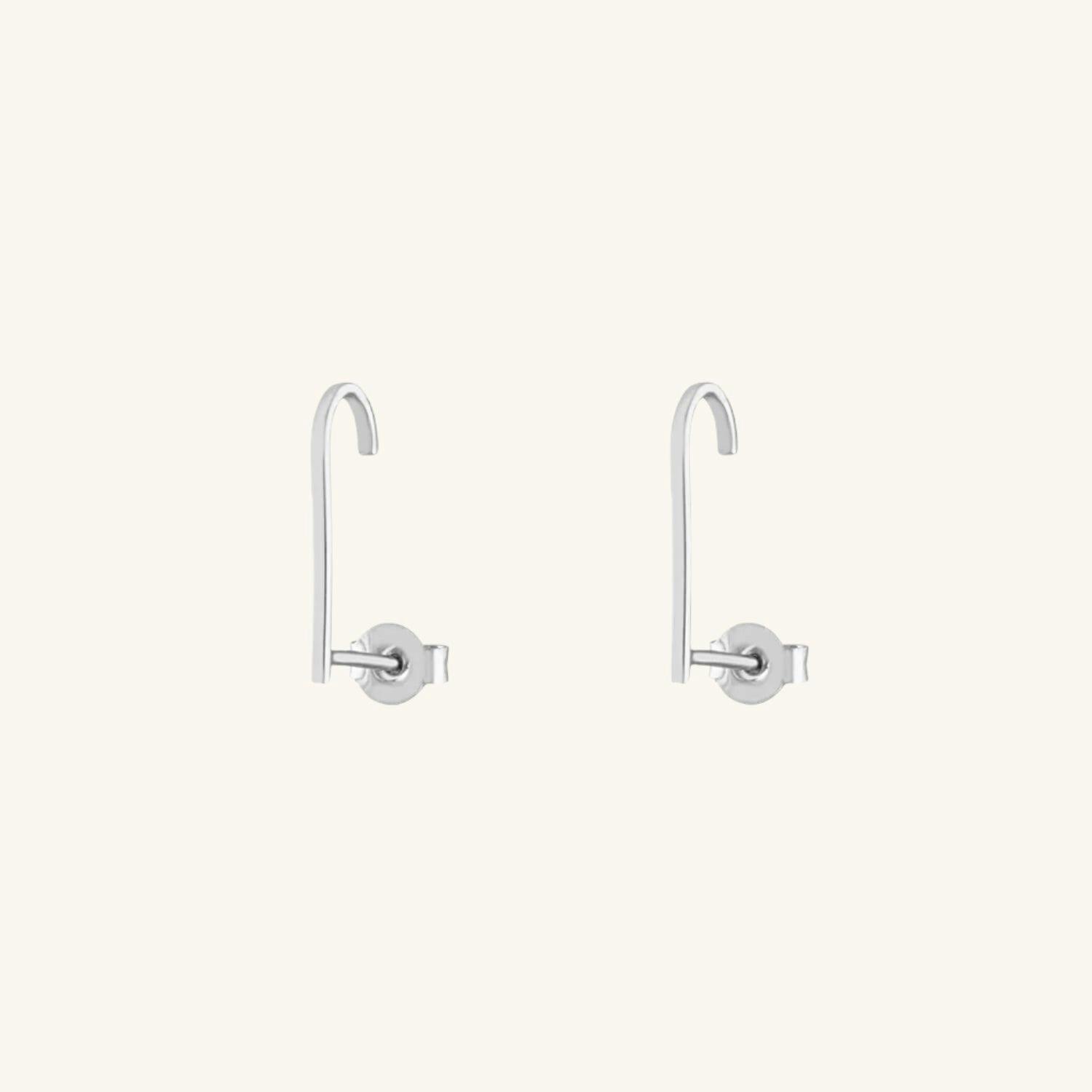 Classic Hook Earrings in Sterling Silver