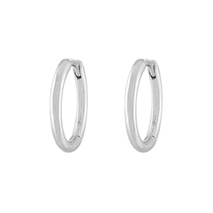 Classic Hoops in Sterling Silver