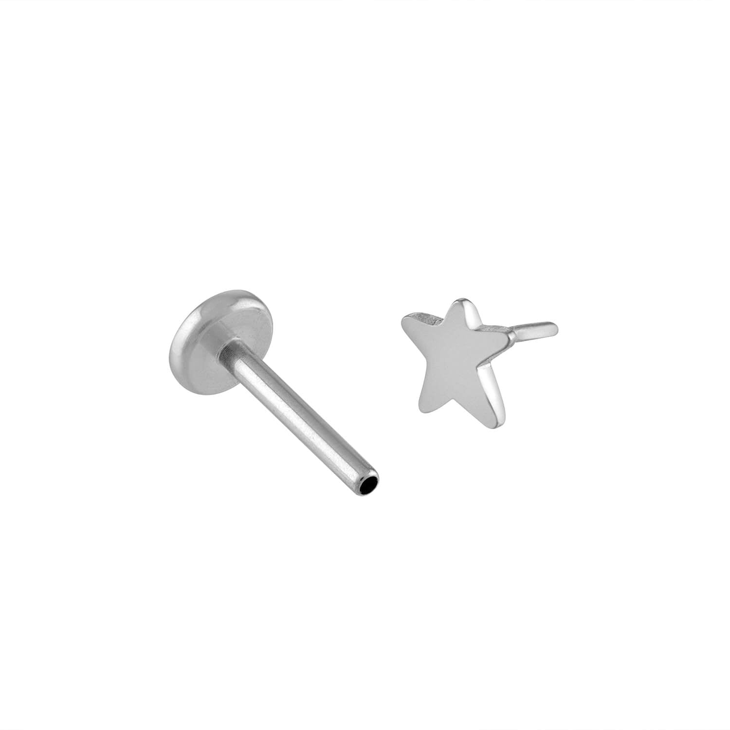 Classic Star Push Pin Flat Back Earring | Maison Miru