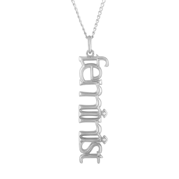 Feminist Charm Necklace in Sterling Silver
